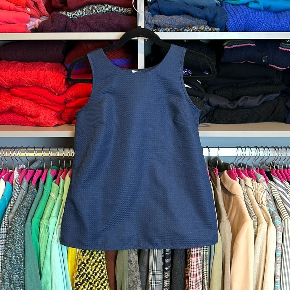 J Crew navy cross back sleeveless top size 0​